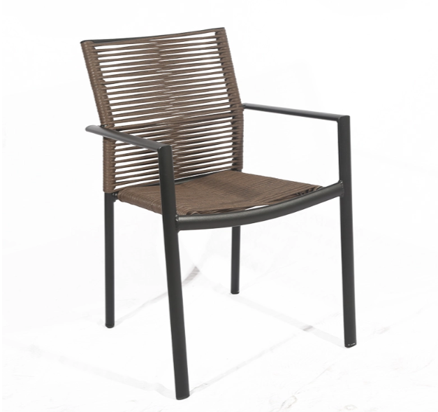 Modern Brown Outdoor Rope Chair
