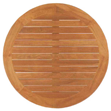 teak wooden round table