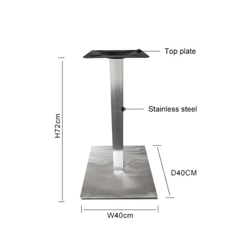 Stainless Steel Custom Restaurant Table Base