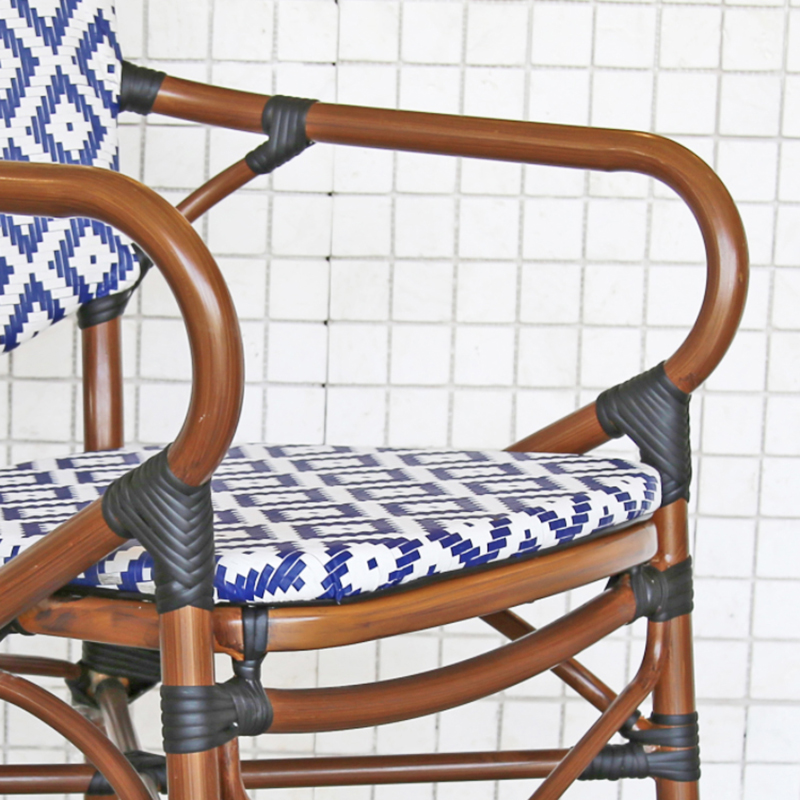Anti-rust Blue Outdoor Textilene Chair