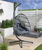 Relaxing Black Outdoor Swing Chair