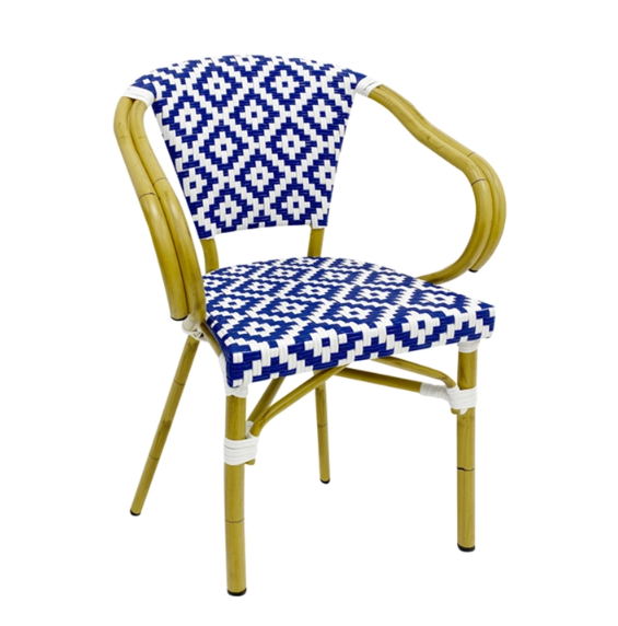 Customize Blue Restaurant Chair