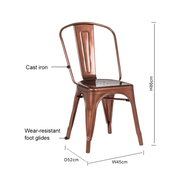 New Design Gold Steel Chair