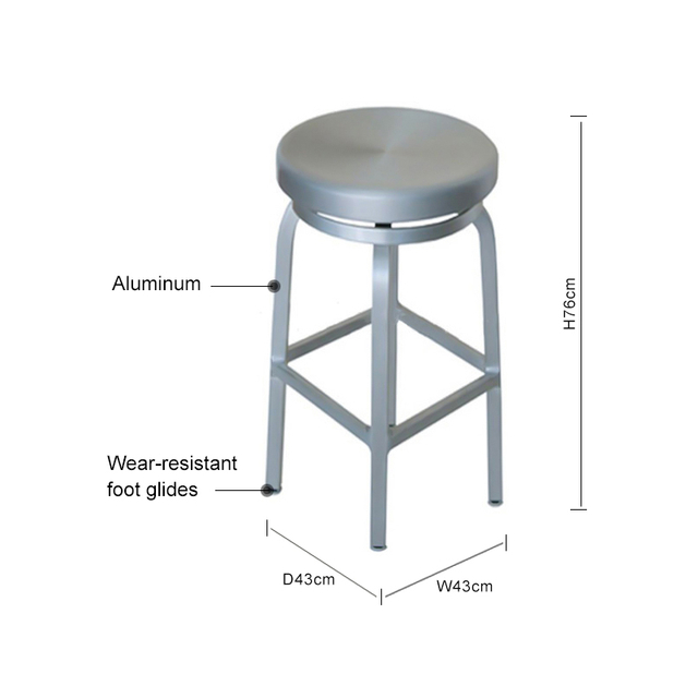 Stackable Outdoor All Aluminum Chair