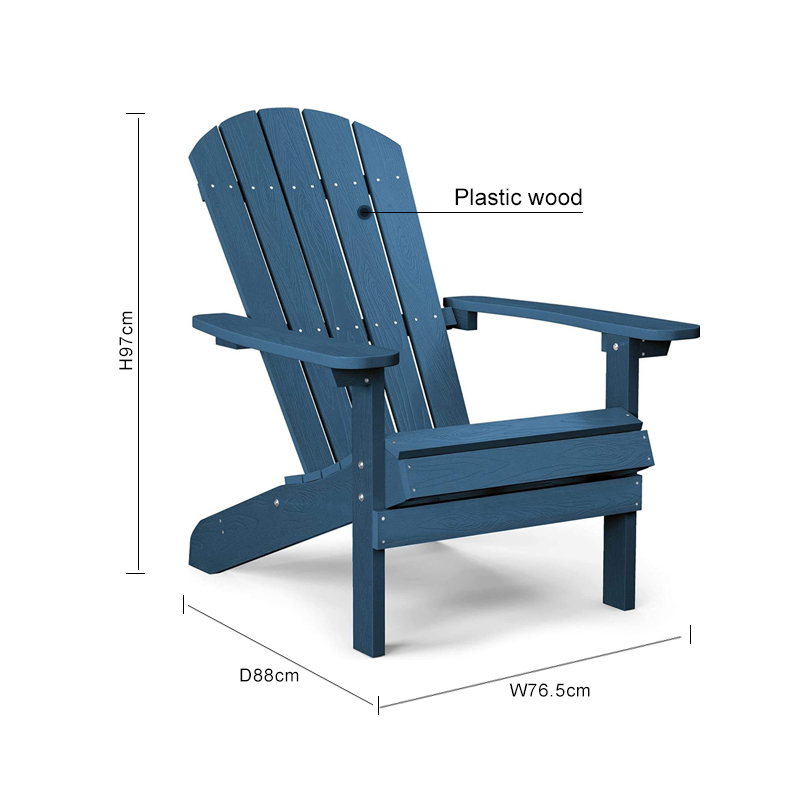 Single Outdoor Folding Adirondack Chair