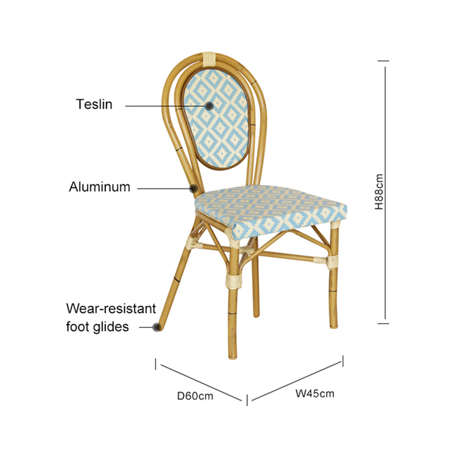 High Quality Fixed Outdoor Textilene Chair