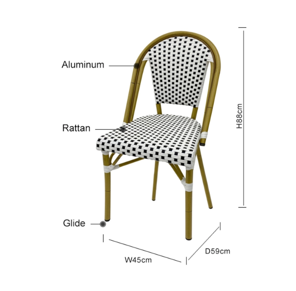 Anti-rust Modern Restaurant Chair