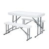 Custom Dining Room Anti-uv Steel Table and Chair Set