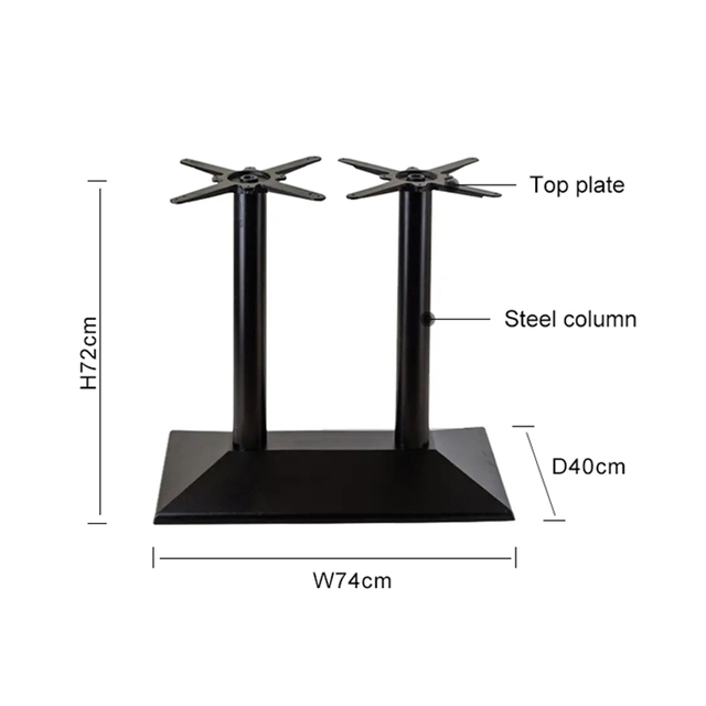 Steel Adjustable Height Bar Table Base