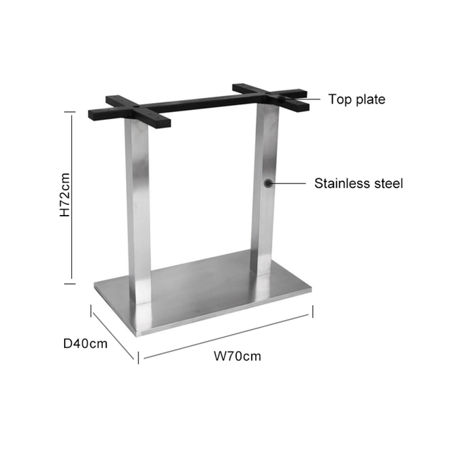 Stainless Steel OEM Cafe Table Base