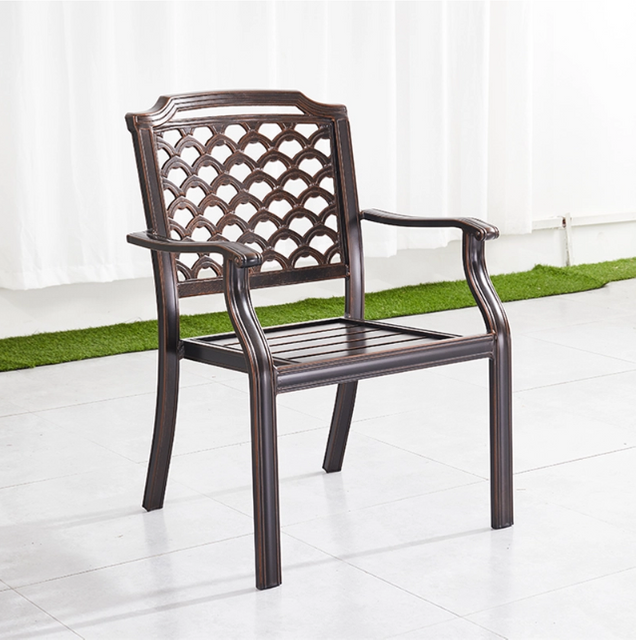 Relaxing Aluminum Restaurant Arm Chair
