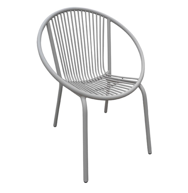Aluminum Rope Bistro Chair