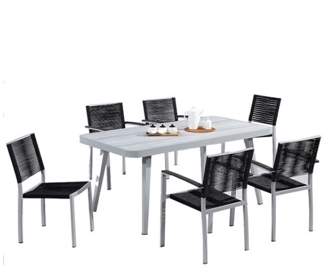 Commercial Dining Ceramic Glass Table