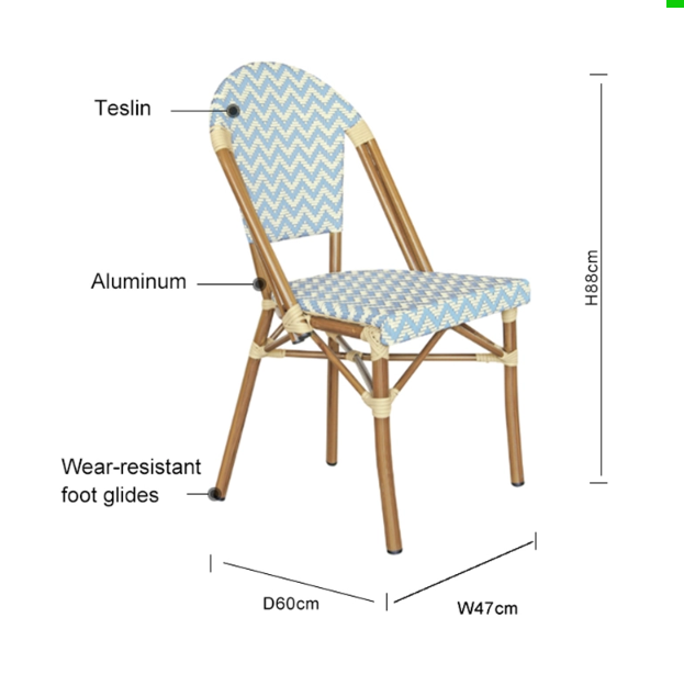 Comfy Minimalist Outdoor Textilene Chair