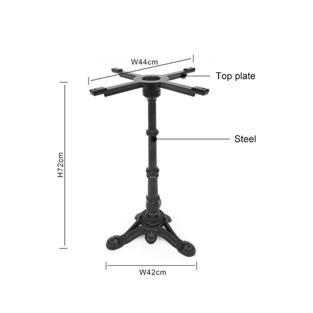 Steel Adjustable Height Garden Table Base