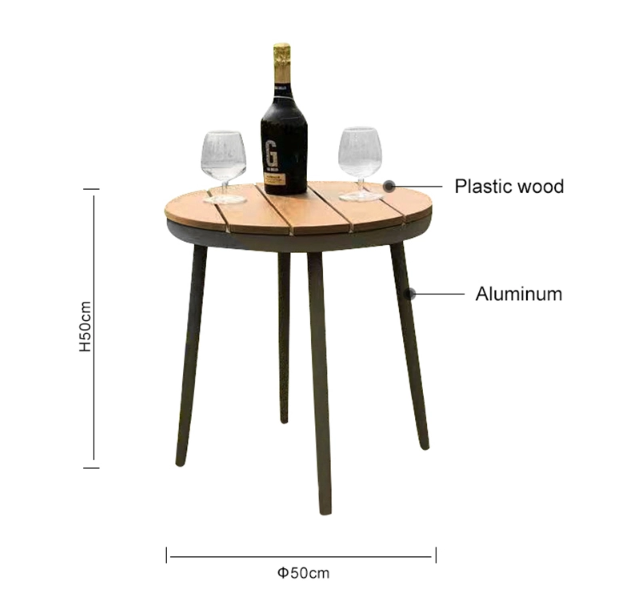 Small Wooden Cafe Table