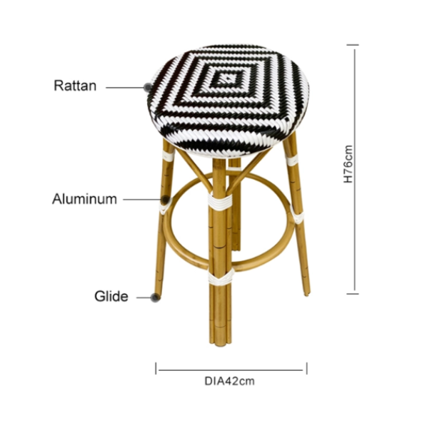 New Design Rattan Chair Bar Stool