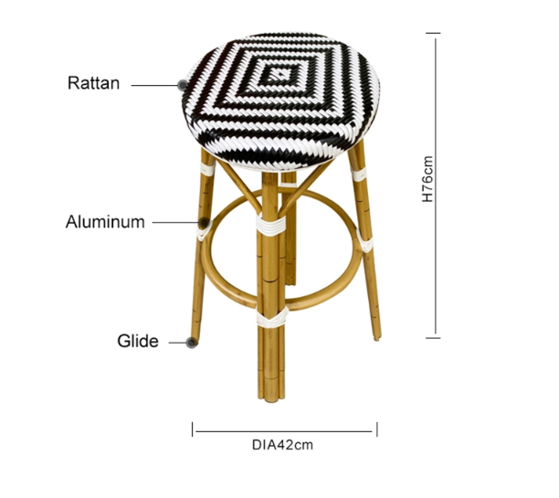 OEM Rattan Chair Bar Stool