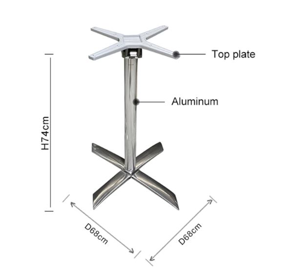 Folding Modern Coffee shop Table Leg