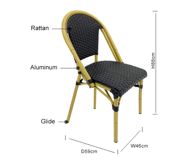 Outdoor Wicker Dining Chair