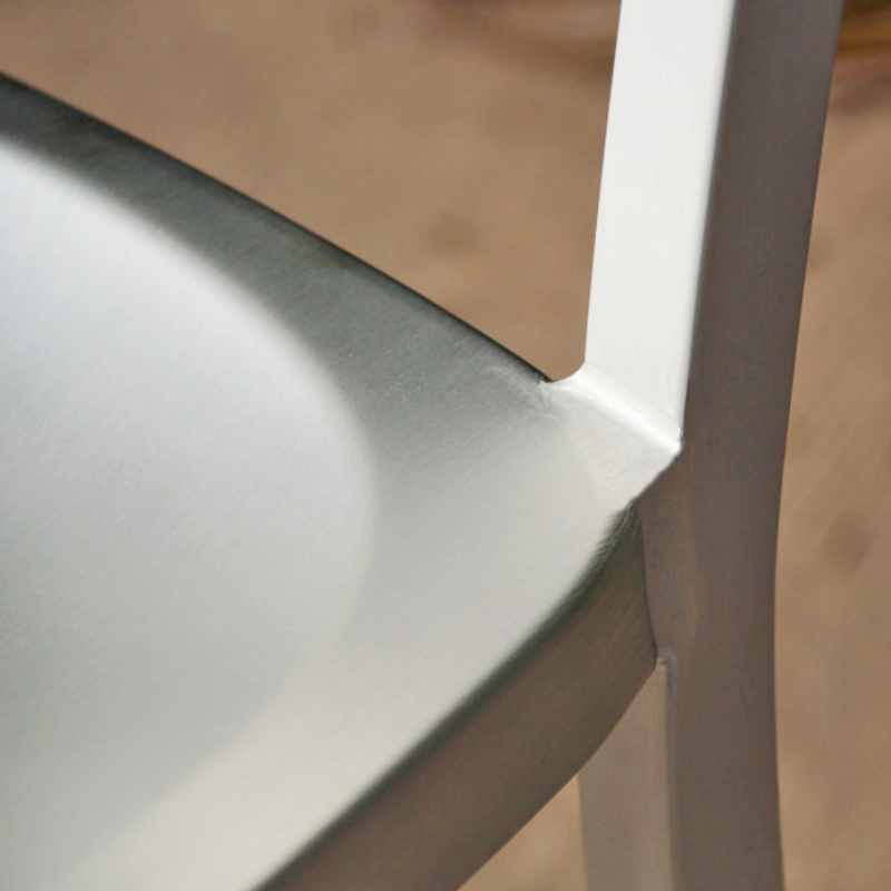 Silver navy aluminum Bar chair