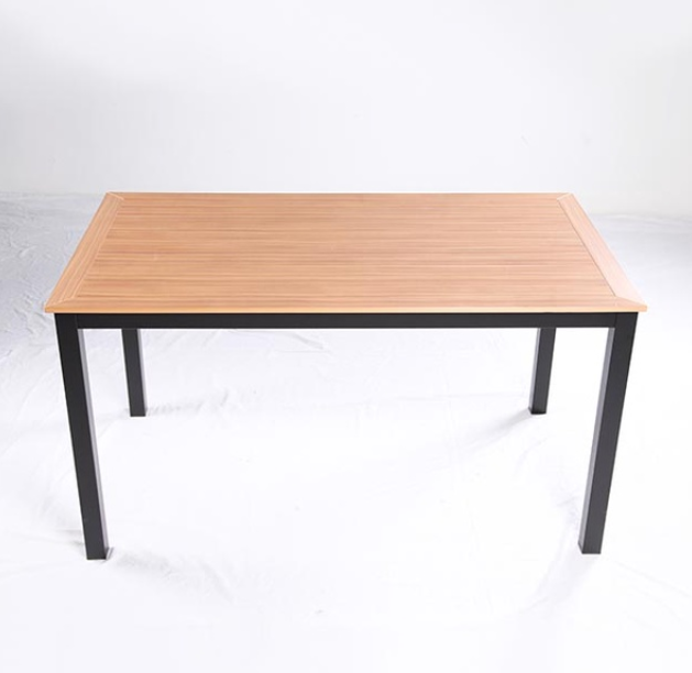 Modern Plastic Wood Bistro Furniture Set