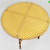 Cafe Yellow Round Glass Table