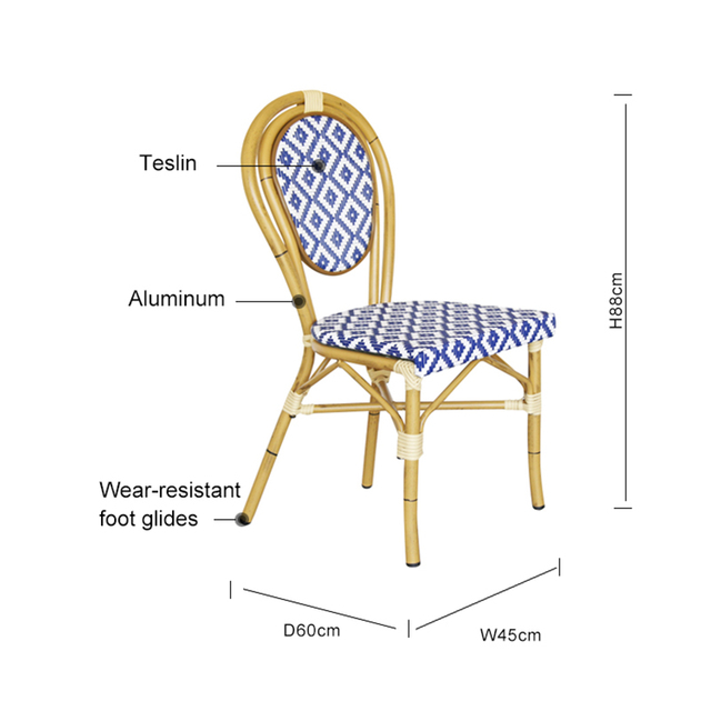New Design Round Outdoor Textilene Chair