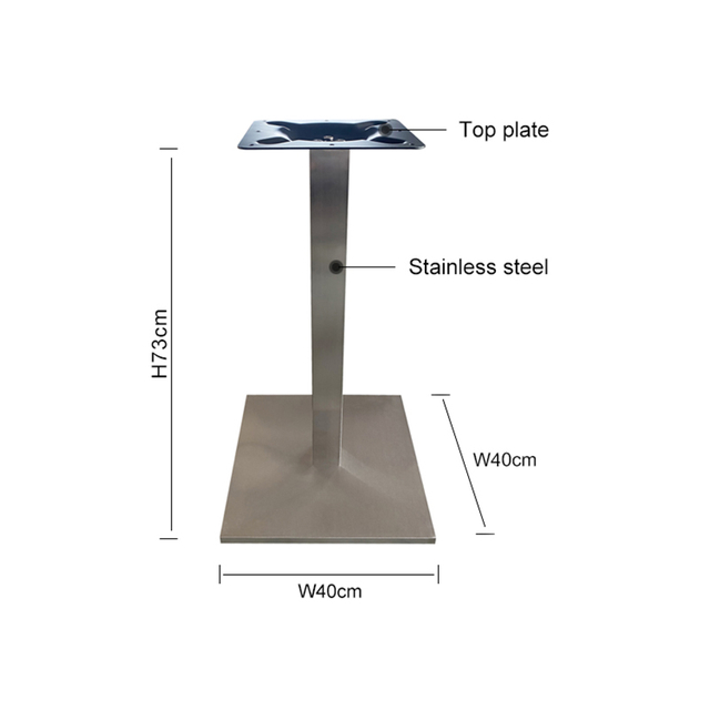 Stainless Steel Unique Bistro Table Base