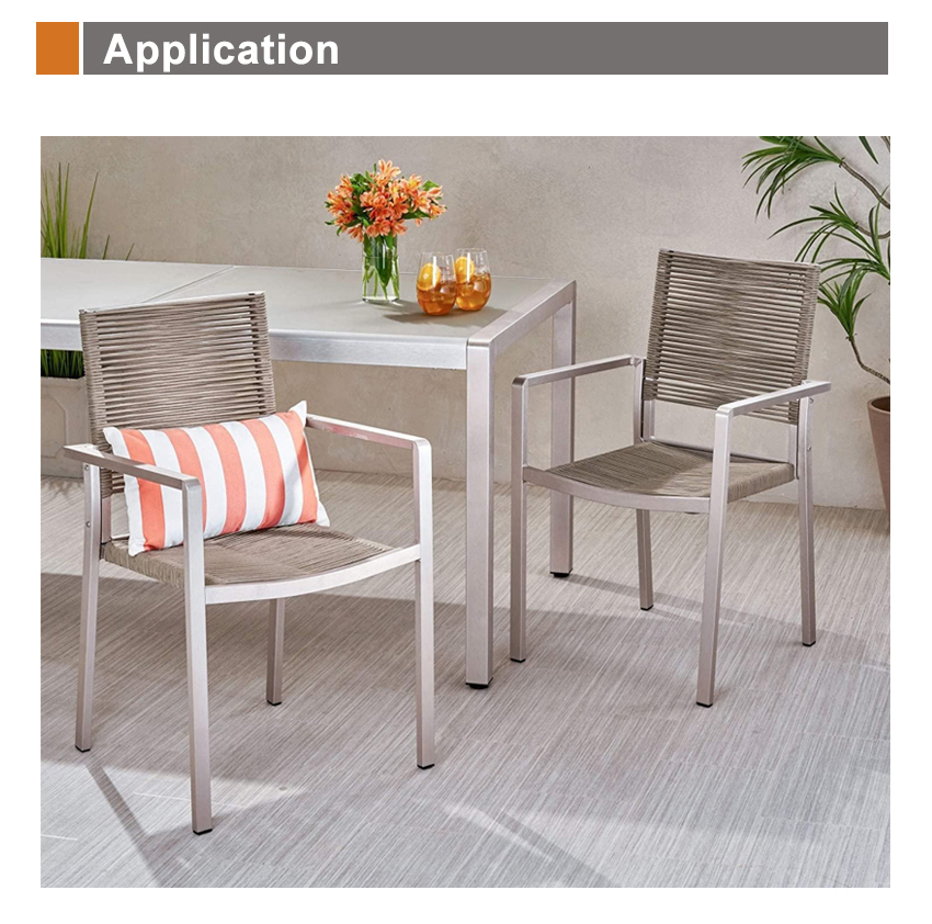 rope dining chair set