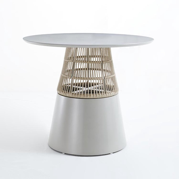 Vintage Furniture Outdoor French Rope Wovern Bistro Table【I can-30134】