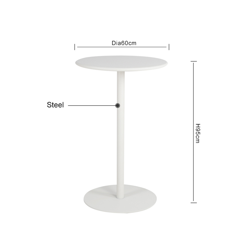 OEM Bar Round Steel Table