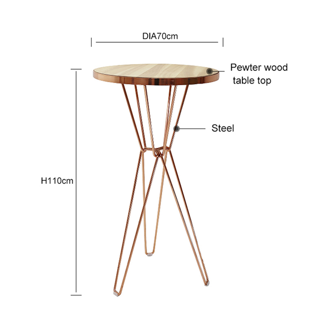 Custom Outdoor Round Steel Table