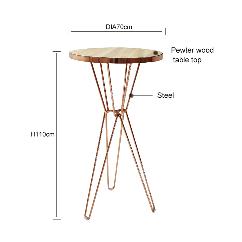 Custom Outdoor Round Steel Table