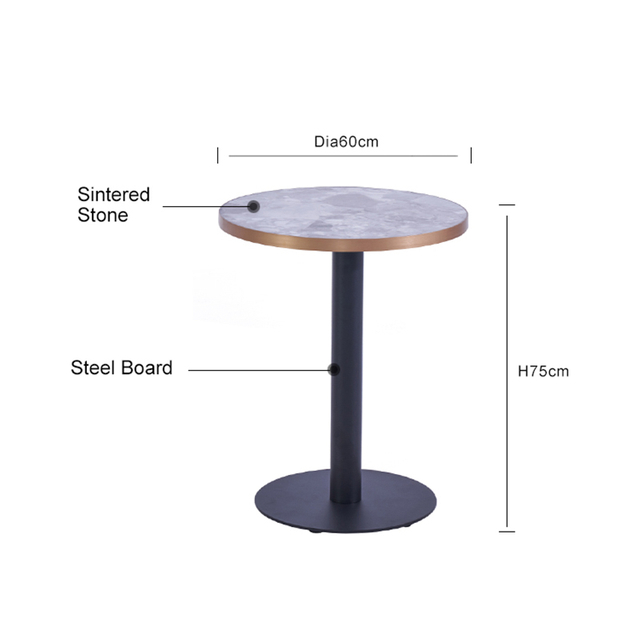 Anti-fouling Bedroom Rectangle Sintered Stone Table