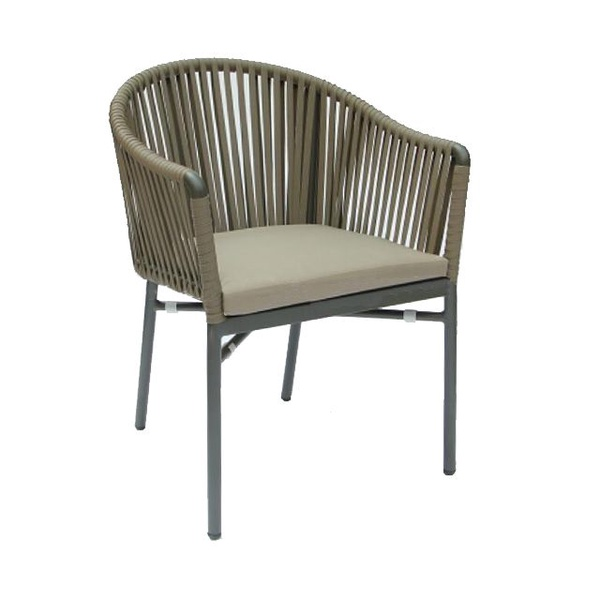 Nordic Style Luxury Outdoor Furniture Terrace Hotel Balcony Rope Dinning Chair【I can-20134】