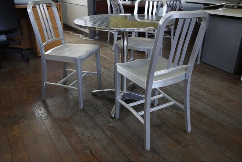 Outdoor Navy Chairs Wholesale Aluminum High Chair 