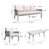 American Textilene Queen Furniture Set
