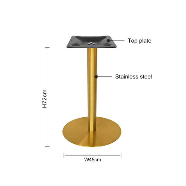 Stainless Steel Custom Cafe Table Base