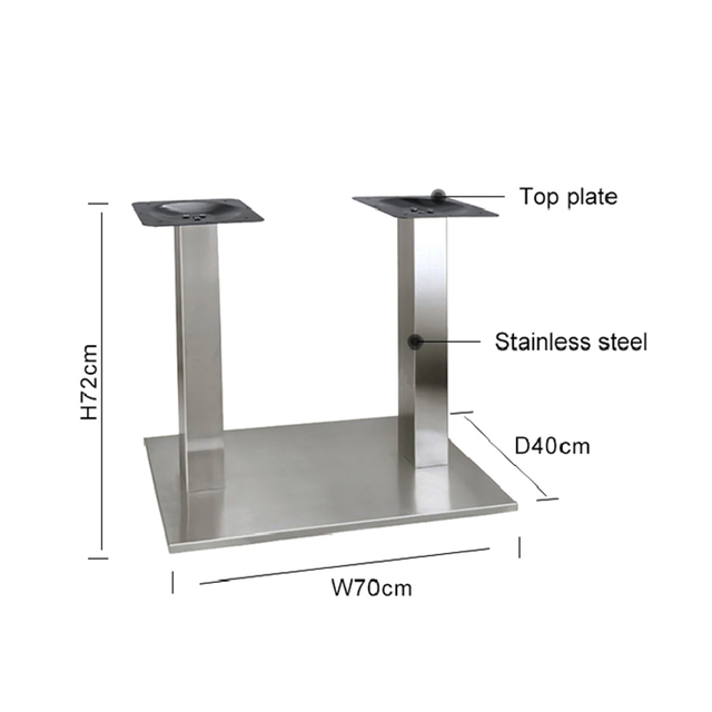 Stainless Steel Modern Cafe Table Base