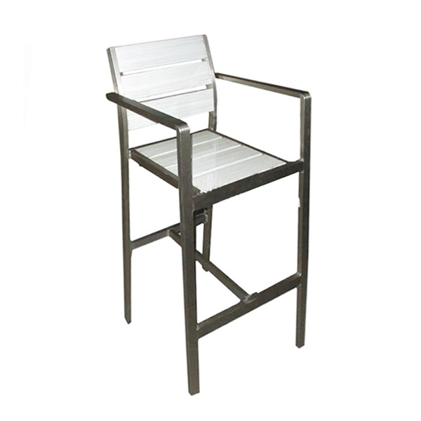 Water Proof Cheap Aluminum Plywood Garden Restaurant Furniture Bar Chair 【Pwc-15507】