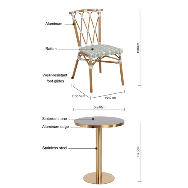 Full Size Teak 7 Pieces Furniture Set