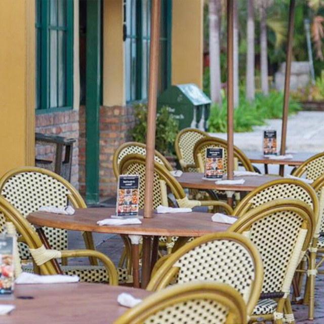 Rattan Max Garden Restaurant Furniture Aluminum Bentwood Patio Furniture Wicker Chair Bc-08029