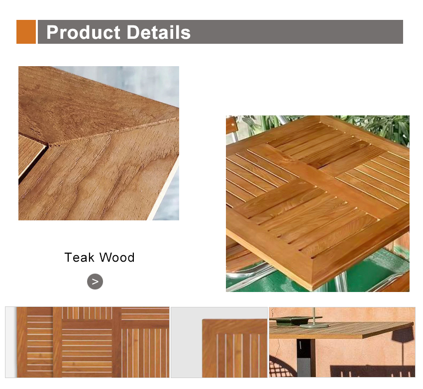 teak wooden table top