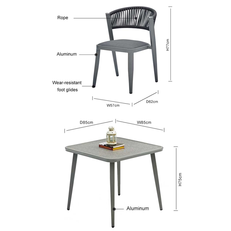 Reclining Teak 5 Pieces Furniture Set