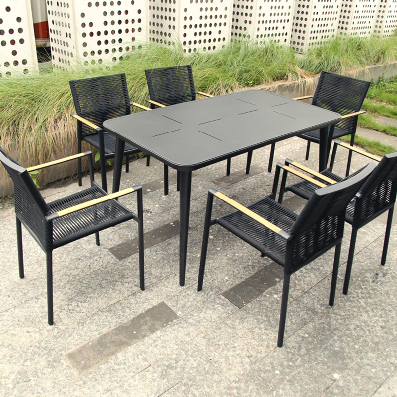 Formal Solid Wood Garden Furniture Set