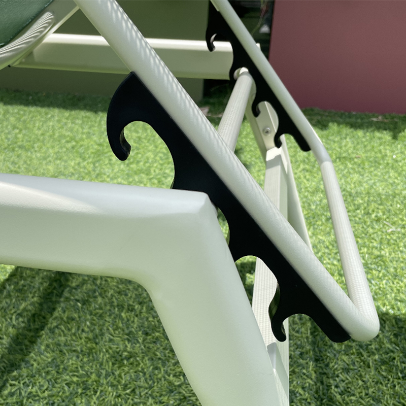 Silver Customized Bistro Foldable Chair