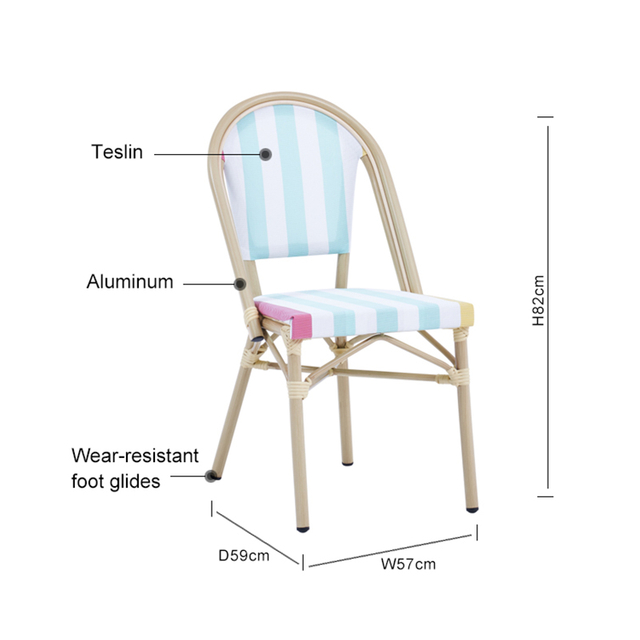 Anti-uv Textilene Hotel Chair