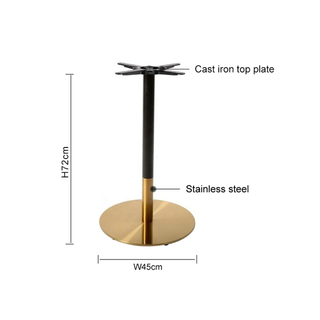 Stainless Steel Custom Bistro Table Base