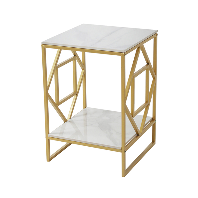 Durable Bedroom Furniture Square Sintered Stone Table